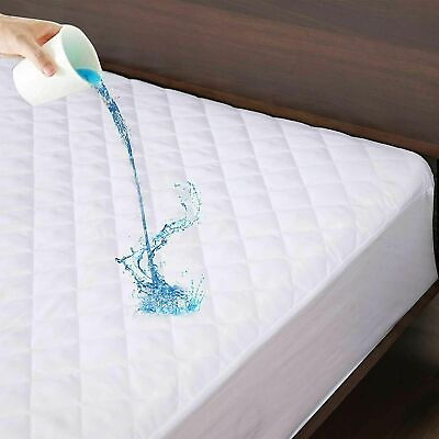 Hypoallergenic Cooling Gel Memory Foam MattressProtector Waterproof Bed Coverz $34.99