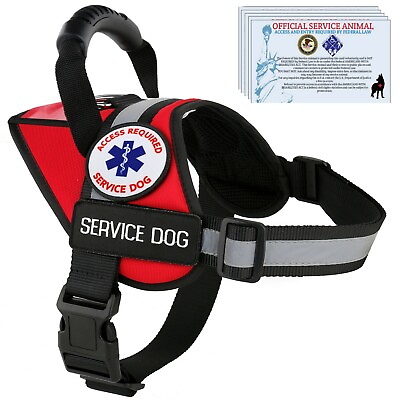 Service Dog Harness Vest Reflective K9 Patches Waterproof ALL ACCESS CANINE™ $45.95