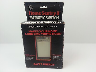 #ad GE Home Sentry ii Memory Programmable Light Switch New $7.45
