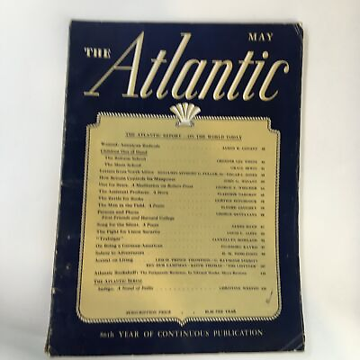 #ad VTG The Atlantic Magazine May 1943 The Assistant Producer A Story No Label $17.95