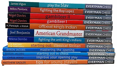 #ad Everyman Chess 12 Book Lot Paperback Mixed Authors $99.99