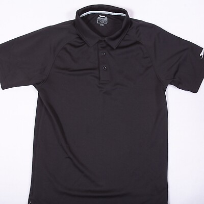 #ad Slazenger Golf Boys Shirt Black Size S Athletic Short Sleeve Collared $5.25