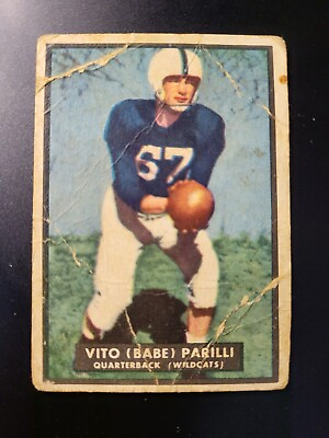 #ad 1951 Topps Magic Vito Babe Parilli RC #4 $19.99