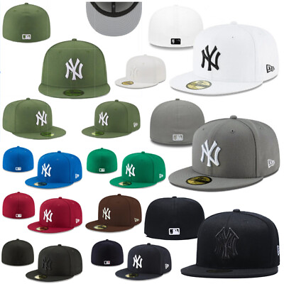 #ad New York Yankees NYY MLB New Era 59FIFTY Fitted Cap 5950 Baseball Hat $12.99