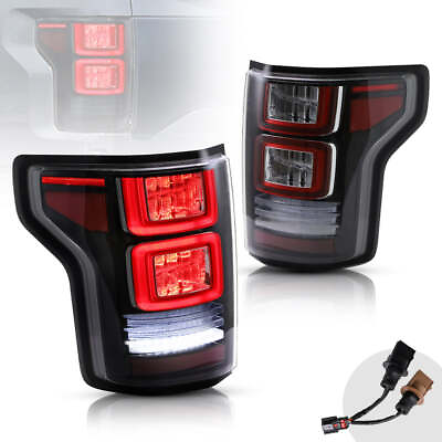 #ad VLAND LED Tail Lights For 2015 2020 Ford F150 Clear Rear Lamps Assembly Red Turn $229.99