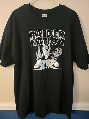 #ad Raiders NFL football mens Nation Football Shirt XL black $10.00