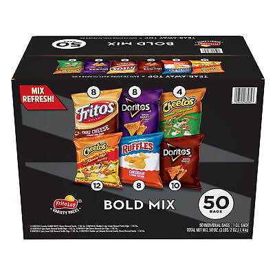 #ad Frito Lay Bold Mix Variety Pack Chips and Snacks 50 ct. FREE SHIPPING $29.99