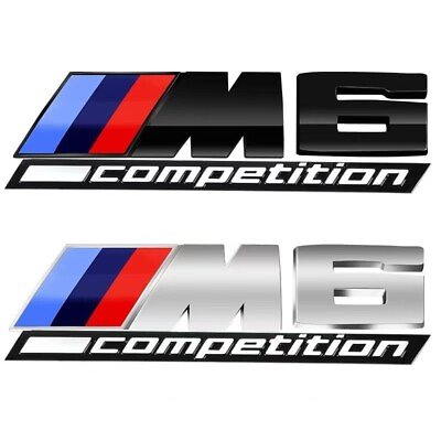 #ad For BM 6 Series Emblem M6 COMPETITION Number Letters Rear Trunk Badge Sticker $13.99