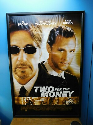 #ad Two For The Money Autographed Signed Movie Poster Pacino McCONAUGHEY Russo $343.85