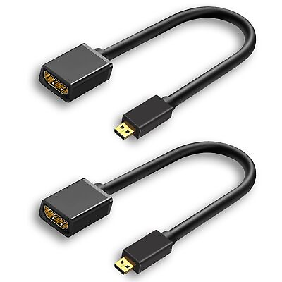#ad Micro HDMI to HDMI Adapter Cable Micro HDMI to HDMI Cable Male to Female f... $14.66