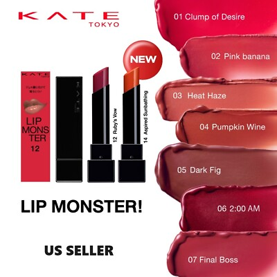 #ad Kate Lip Monster Lipstick Rouge Kanebo Japan（17 Color）US SELLER $20.99