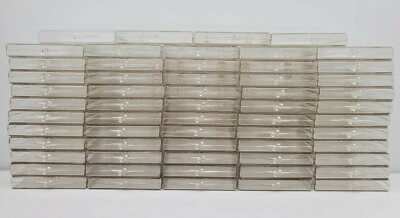 #ad 59 New Clear Acrylic Hinged 25 Count card holders $29.71