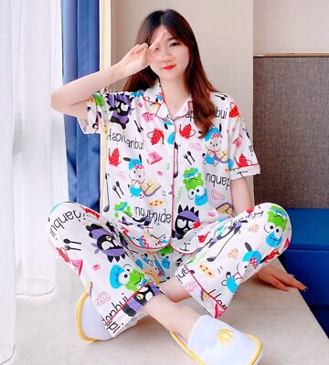 #ad SaniroPajamas cute soft Shots sleeve uk stock Fast delivery GBP 16.99
