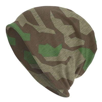 #ad Hat German Splittertarn Camo Skullies Beanie Ski Cap Army Camouflage Bonnet Hats $10.69