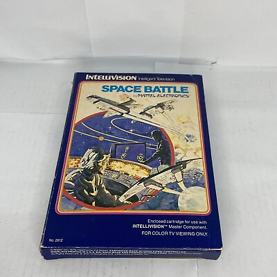 #ad Vintage Space Battle Mattel Intellivision Complete In Box Game Box amp; Manual $9.99