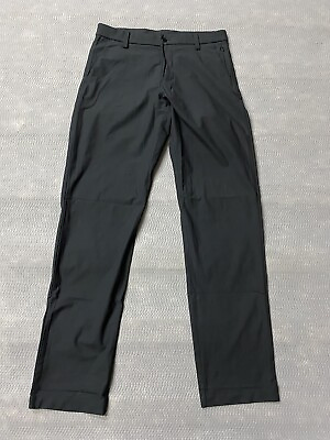 #ad Kirkland Signature Mens Sz 32x34 Performance Pant Black Stretch Zip Pockets NWOT $18.00