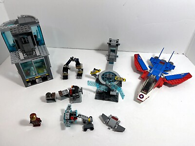 #ad LEGO Heroes partials LOT: Avengers tower 76038 Hall Armor 76125 Plane 76076 $65.00