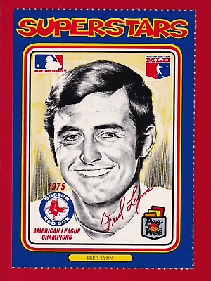 #ad fred lynn RED SOX 1976 PEE WEE LINNETT SUPERSTARS #103 EXMT NEARMINT NO CREASES $1.95