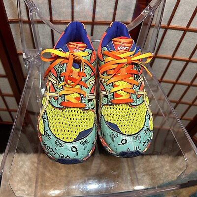 #ad Asics Gel Noosa Men’s Colorful Running Sneakers Size 12 Pre Owned $70.00