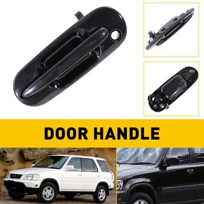 #ad Black Exterior Outer Front Left Driver Side Door Handle For 97 01 Honda CR V USA $12.99