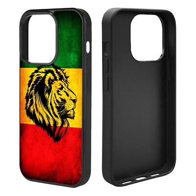 #ad Case For iPhone 14 13 12 Pro Max Galaxy S23 Ultra S22 Rasta Rastafarian Lion $14.99