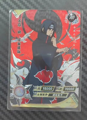 #ad Itachi Uchiha NR AR 005 silver Naruto Kayou Card TCG Mint Ultra Rare $3.99