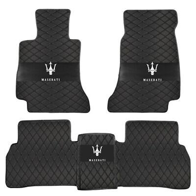 #ad Custom For Maserati All Models Car Floor Mats Waterproof Leather Carpets Rugs $45.00