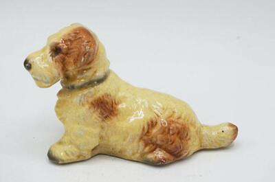 #ad Terrier Dog Porcelain Figurine Orange White $24.99