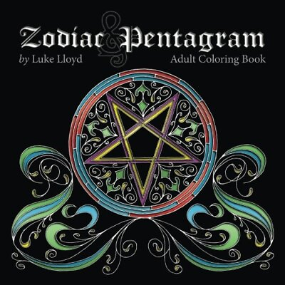 #ad Zodiac and Pentagram Adult Coloring Book: Stress Relieving Col... by Lloyd Luke $6.17