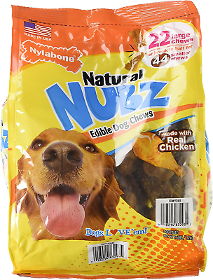 #ad Nylabone Nubz Natural Dog Chew Treats 22 Ct $27.10