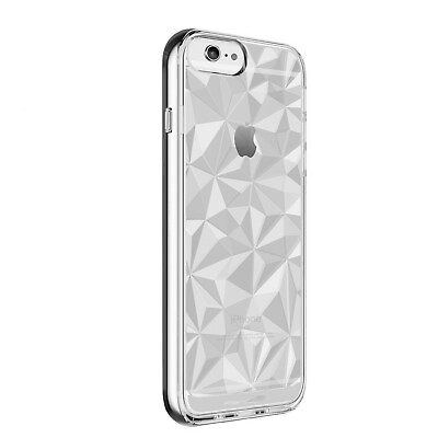#ad Apple iPhone 6 6s amp; 6 6s Plus Clear Diamond Textured Design Durable Case Cover $5.99