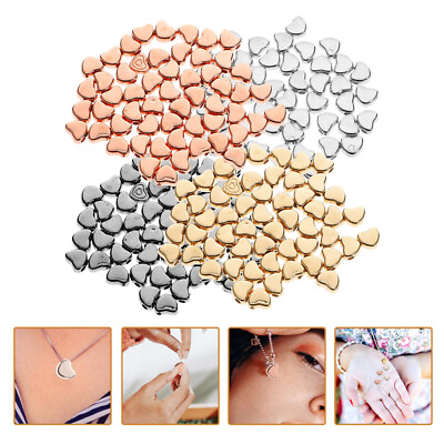#ad Heart Shaped Necklace Beads for Jewelry Making 400pcs $9.79