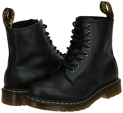 #ad Dr. Martens Women#x27;s 1460W Originals Eight Eye Lace Up Boot Combat Black Nappa 8 $99.99