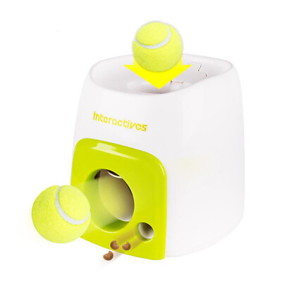 #ad Dog Slow Feeder Toy Tennis Ball Thrower Food Rewarded Machine Training Pet Toy $57.61