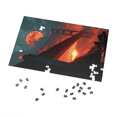 #ad Unique Golden Gate Bridge Sunset Puzzle Guess the Superhero Artistic Tin Edit $53.65