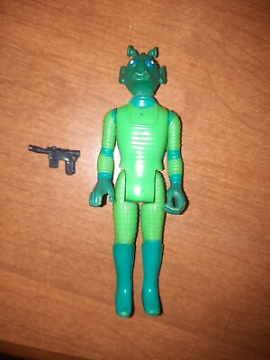 #ad Star Wars Kenner Vintage Greedo 1978 Complete w quality repro blaster. $35.00