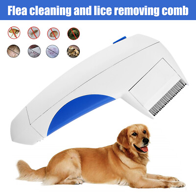 Electric Flea Zapper Lice Remover Hair Comb Brush Cat Dog Safe Cleaning Tool US $9.89