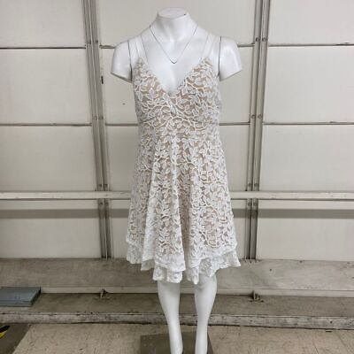 #ad EMERALD SUNDAE Trendy Plus Size Glitter Lace Dress Women#x27;s Size 20 $74.25