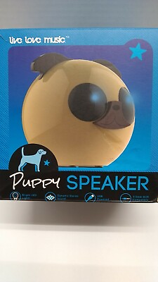 #ad Portable Dynamic Sound Puppy Dog Speaker Live. Love. Music. $5.99