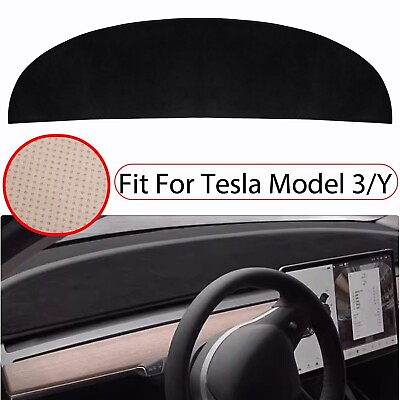 #ad Dashboard for Tesla Model 3 Y Flannel Dashboard Pad Dash Cover Mat Accessories $18.99