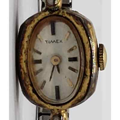 #ad Timex women#x27;s dress watch. Small face with gold accents. Sold as is $270.49