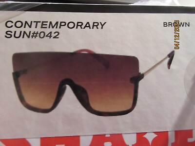 #ad #ad Brand New in Box MAD SHADE Designer Sunglasses Contemporary SUN S 42 Brown $7.55