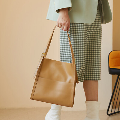 #ad Sexy Women#x27;s Faux Leather Tote Bag Shopper Shoulder Bag Handbag Purse $51.37