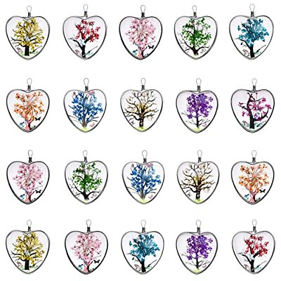 #ad 10pcs Mixed Colors Unique Lacework Transparent Resin Beads Heart Pendant for ... $20.76