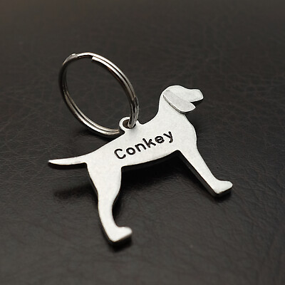 #ad Custom Dog Id Tag Personalized Dog Tag Collar Engraved Metal Pet Tag Keyring $12.99