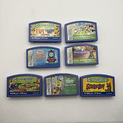 #ad Lot of 7 Leap Frog Leapster Games Scooby Doo My Amusement Park amp; More $33.60