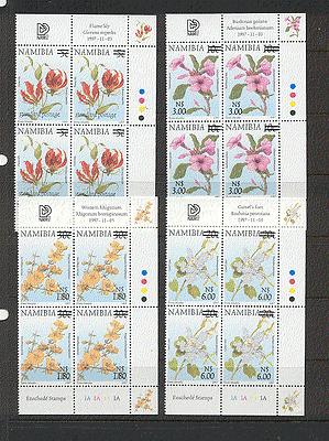 #ad Namibia 2000 FLOWERS surcharges c bs ref:n16644 GBP 11.95
