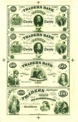 #ad Traders Bank Paper Money US $300.00
