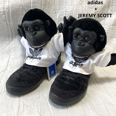 #ad Mint adidas Jeremy Scott JS Gorilla Sneakers Black US 8.5 UK 8 with tag Rare $239.90