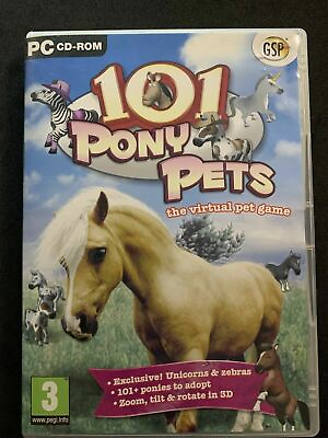 #ad 101 Pony Pets PC Windows CD Virtual Pet Horse Game AU $19.00